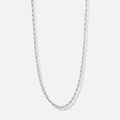 Silverfärgat halsband / Belly Chain - kedja 70+6cm