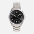 Moretime herrklocka - set med läderband, silver/svart, 40 mm