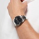 Moretime herrklocka - metallband, silver/svart, 40 mm