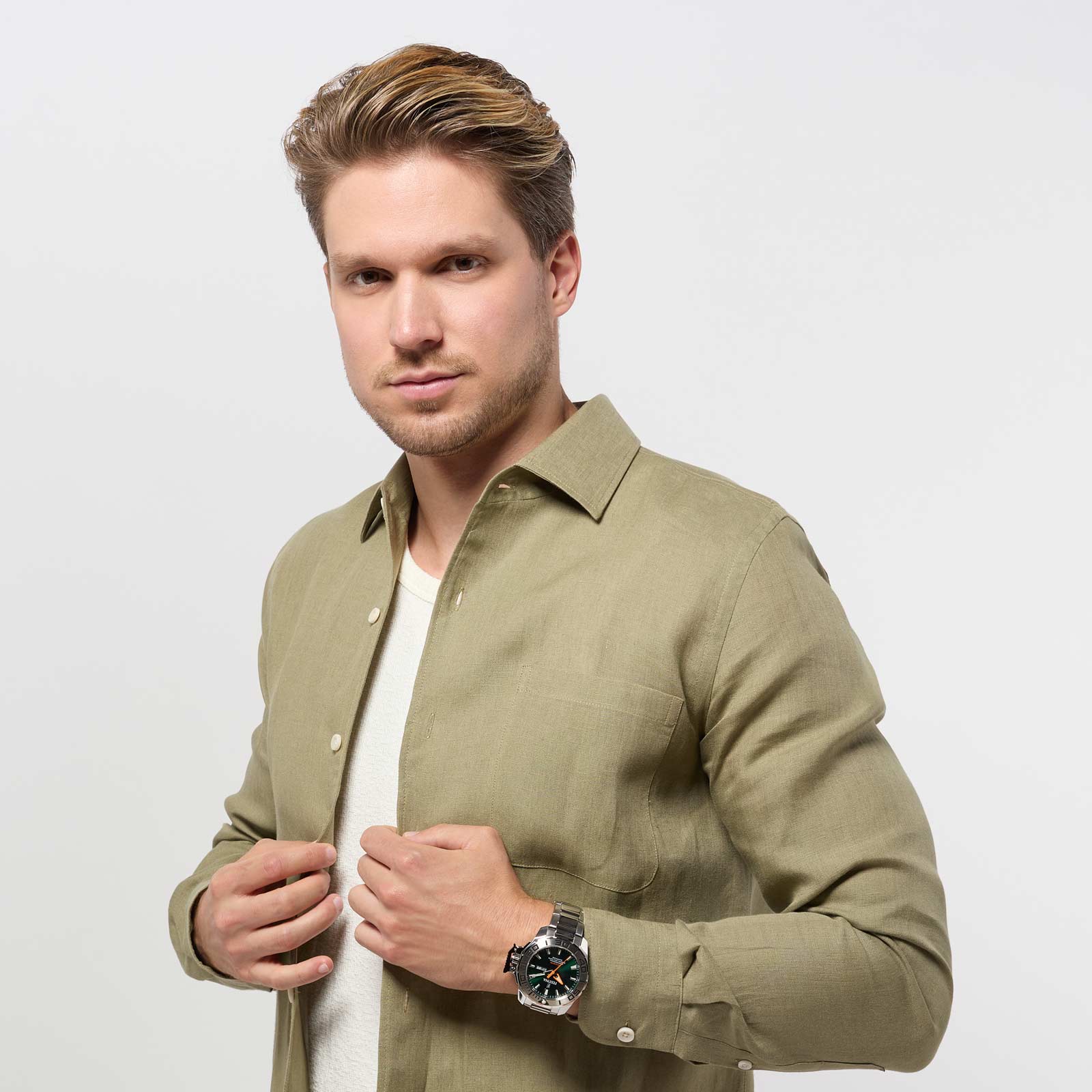 Festina F20665/2 Diver - herrklocka, stål/grön, 46mm