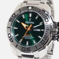 Festina F20665/2 Diver - herrklocka, stål/grön, 46mm