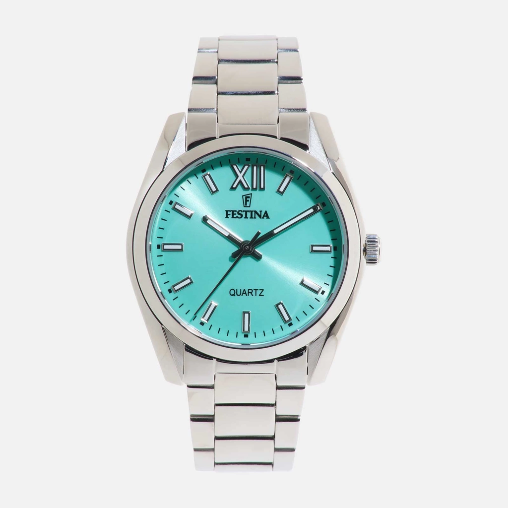 Festina F20622/D Boyfriend - damklocka, stål/turkos, 37mm