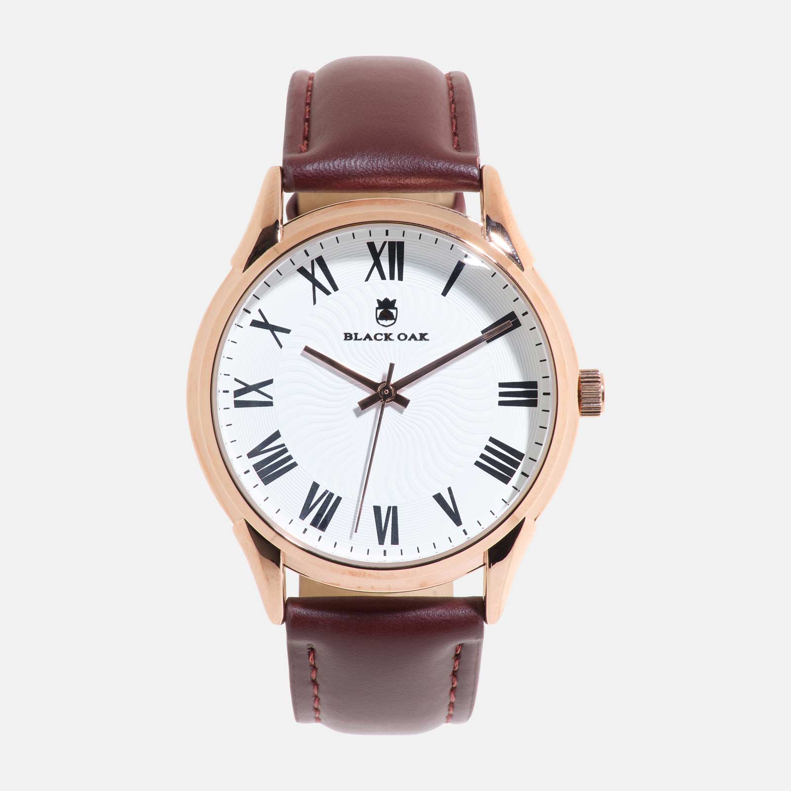 Black Oak Tupelo herrklocka - rosegold/brun, 40 mm