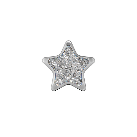 STUDEX - 1st örhänge kirurgiskt stål, stjärna 6mm