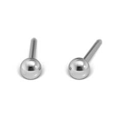 STUDEX - 1st örhänge kirurgiskt stål, kula 3mm