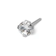STUDEX - 1st örhänge kirurgiskt stål, Kubisk Zirkonia 4mm