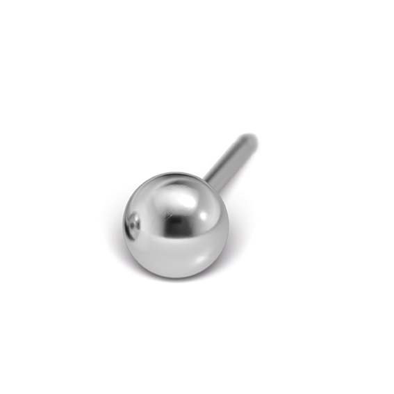STUDEX - 1st örhänge 18k vitguld, 4mm