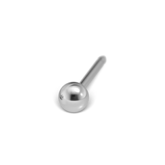 STUDEX - 1st örhänge kirurgiskt stål, kula 3mm - lång stav
