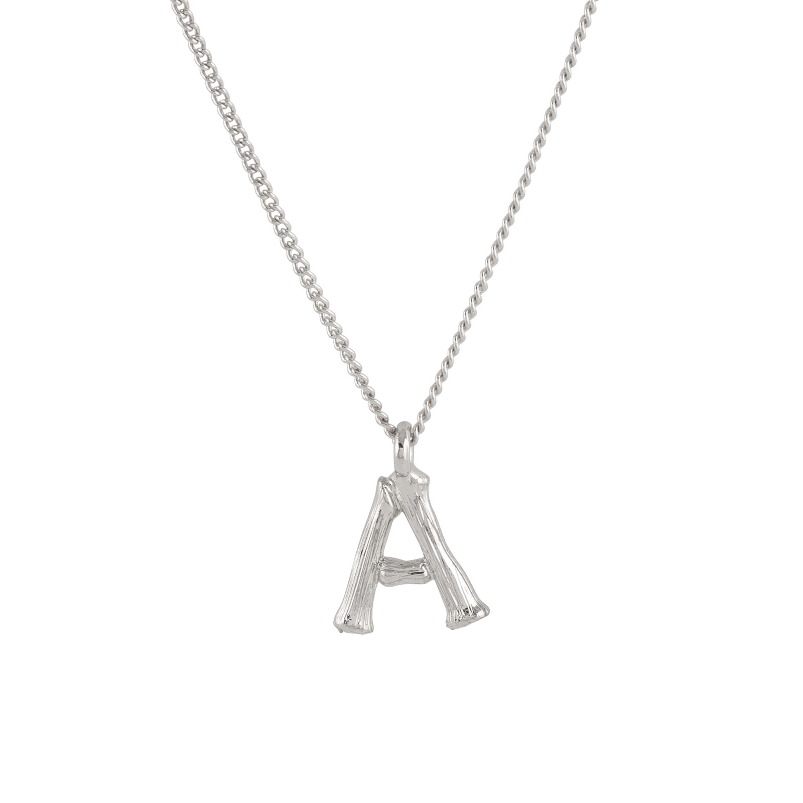 Halsband med bokstäver a-z Silver