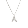 Halsband med bokstäver a-z Silver