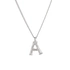 Halsband med bokstäver a-z Silver