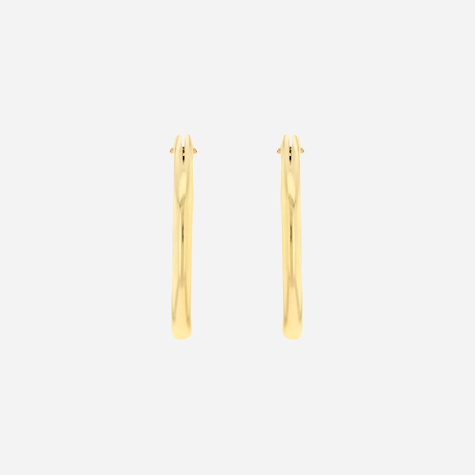 Örhängen 9k guld - rörformade hoops 18 mm