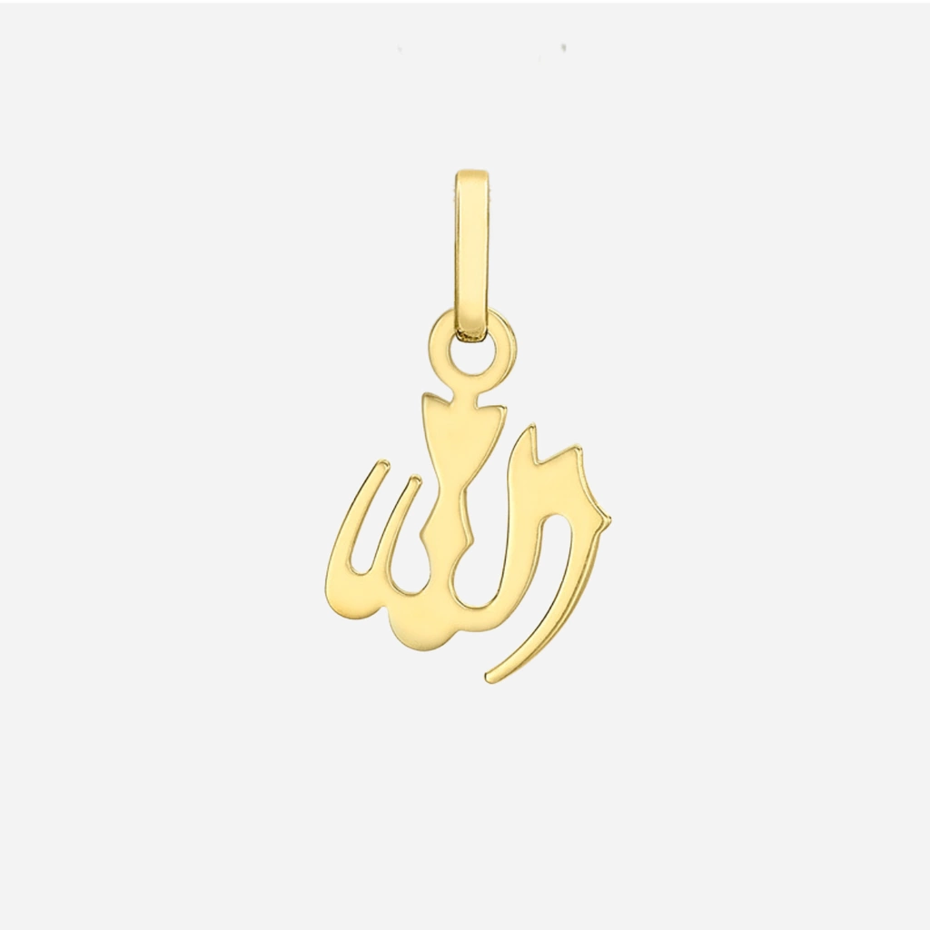 Berlock 9k guld - Allah symbol, 20x10mm