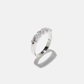 Alliansring Linda - 18k vitguld, labbodlade diamanter, 1 ct