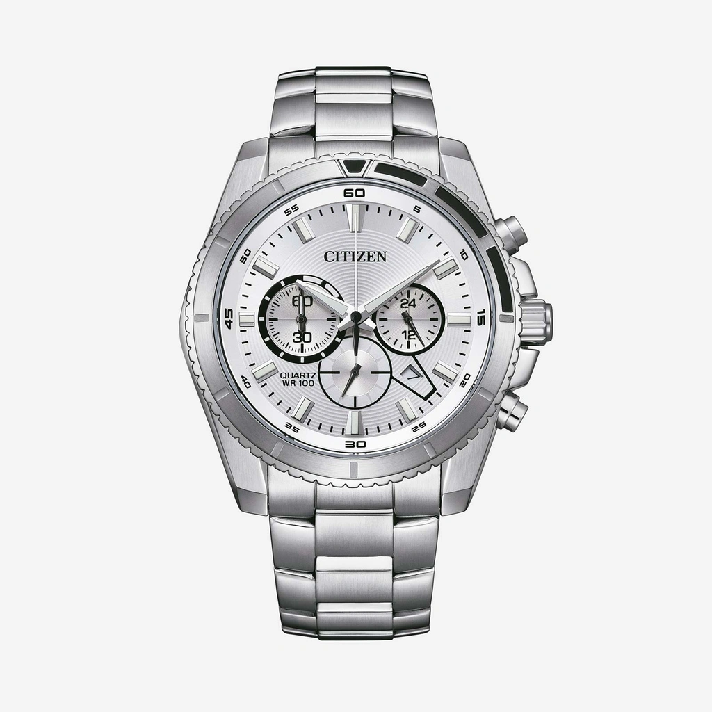 Citizen AQ kronograf herr, stål - AN8200-50A