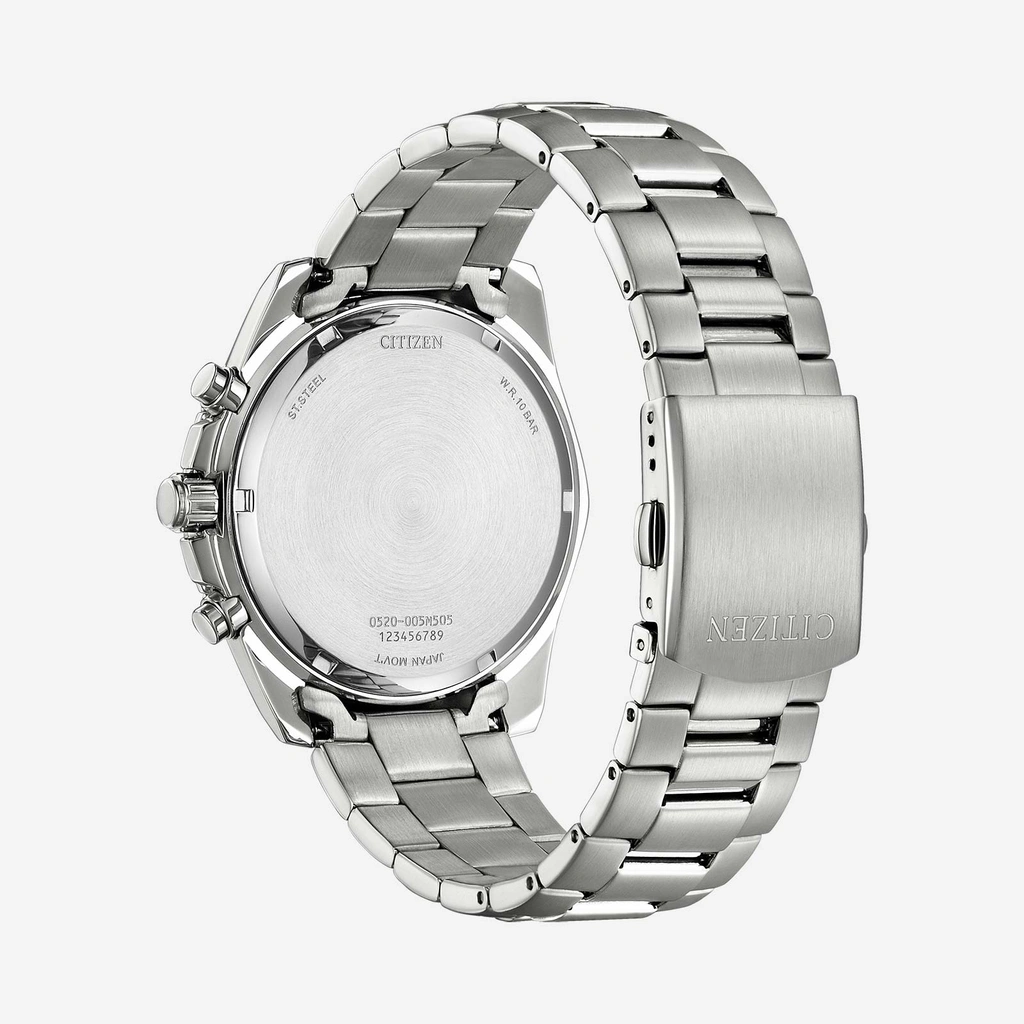 Citizen AQ kronograf herr, stål/blå - AN8201-57L