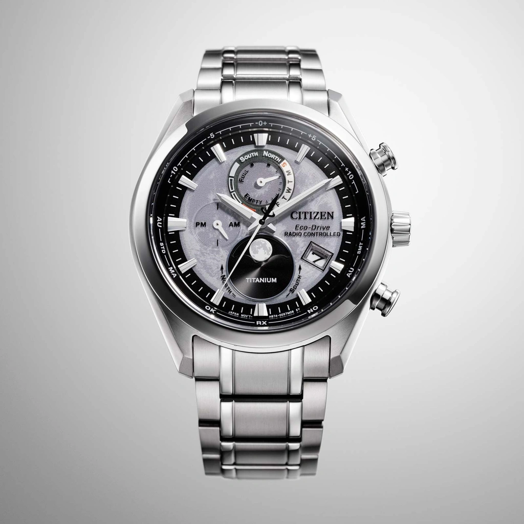 Citizen Tsukiyomi Radio Controlled Moonphase, grå - BY1010-81H