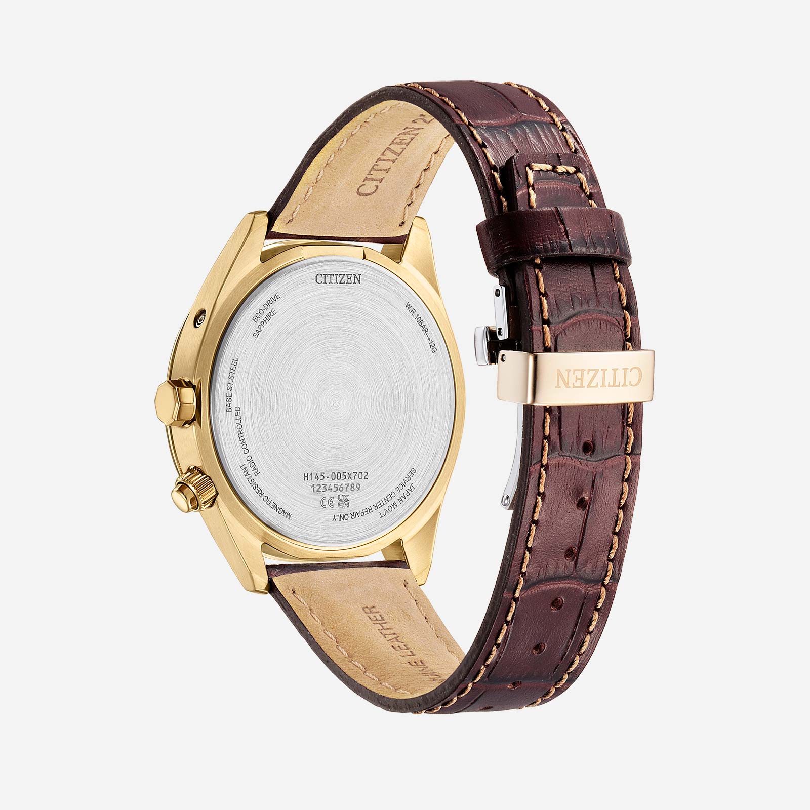 Citizen Eco Drive Radio Controlled läder/guld - CB0273-11H