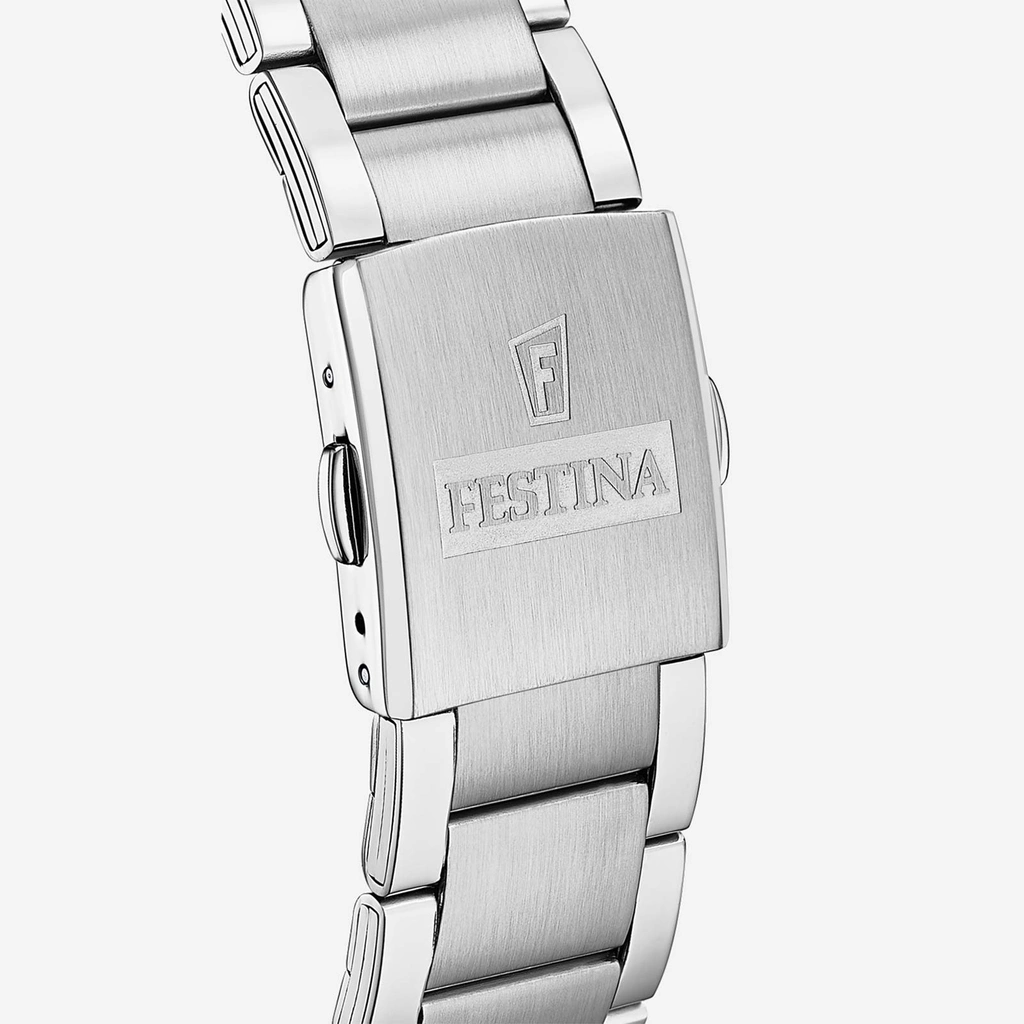 Festina F20343/8 Timeless - herrklocka, stål/svart, 44mm