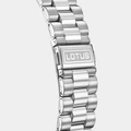 Lotus damklocka - datum, stål/svart, 10ATM, 17mm