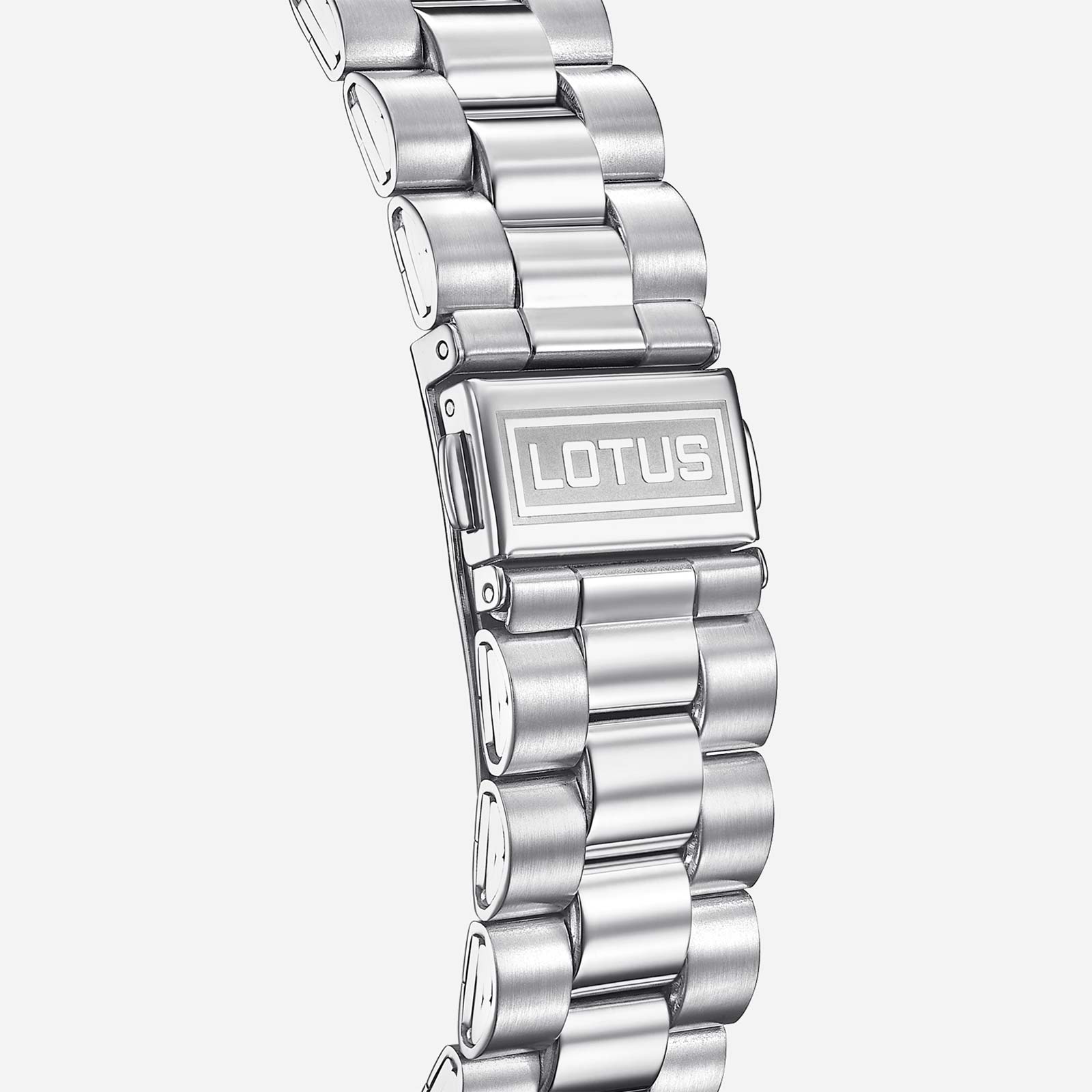 Lotus herrklocka -  dag/datum, stål/grön, stenar, 41,5 mm