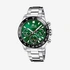 Lotus herrklocka - datum, kronograf, stål/grön, 43,5 mm