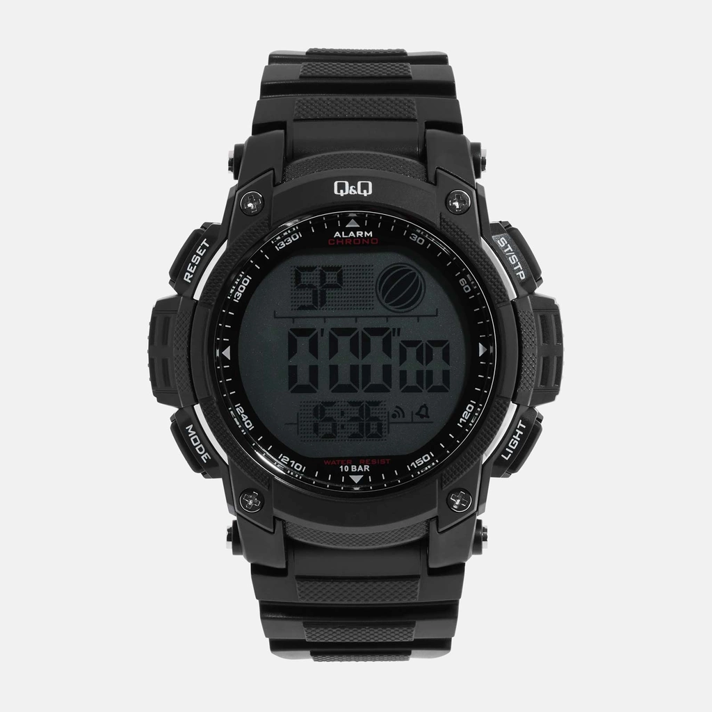 Q&Q herrklocka - digital, svart 50 mm