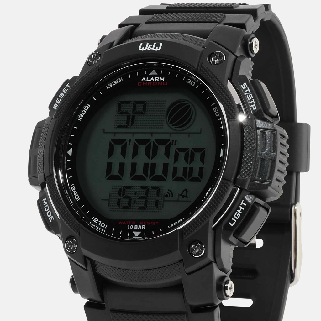 Q&Q herrklocka - digital, svart 50 mm