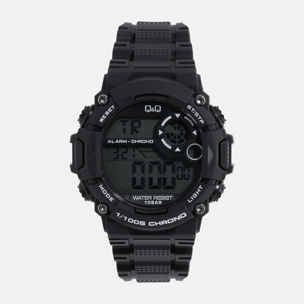 Q&Q herrklocka - digital, svart 48 mm