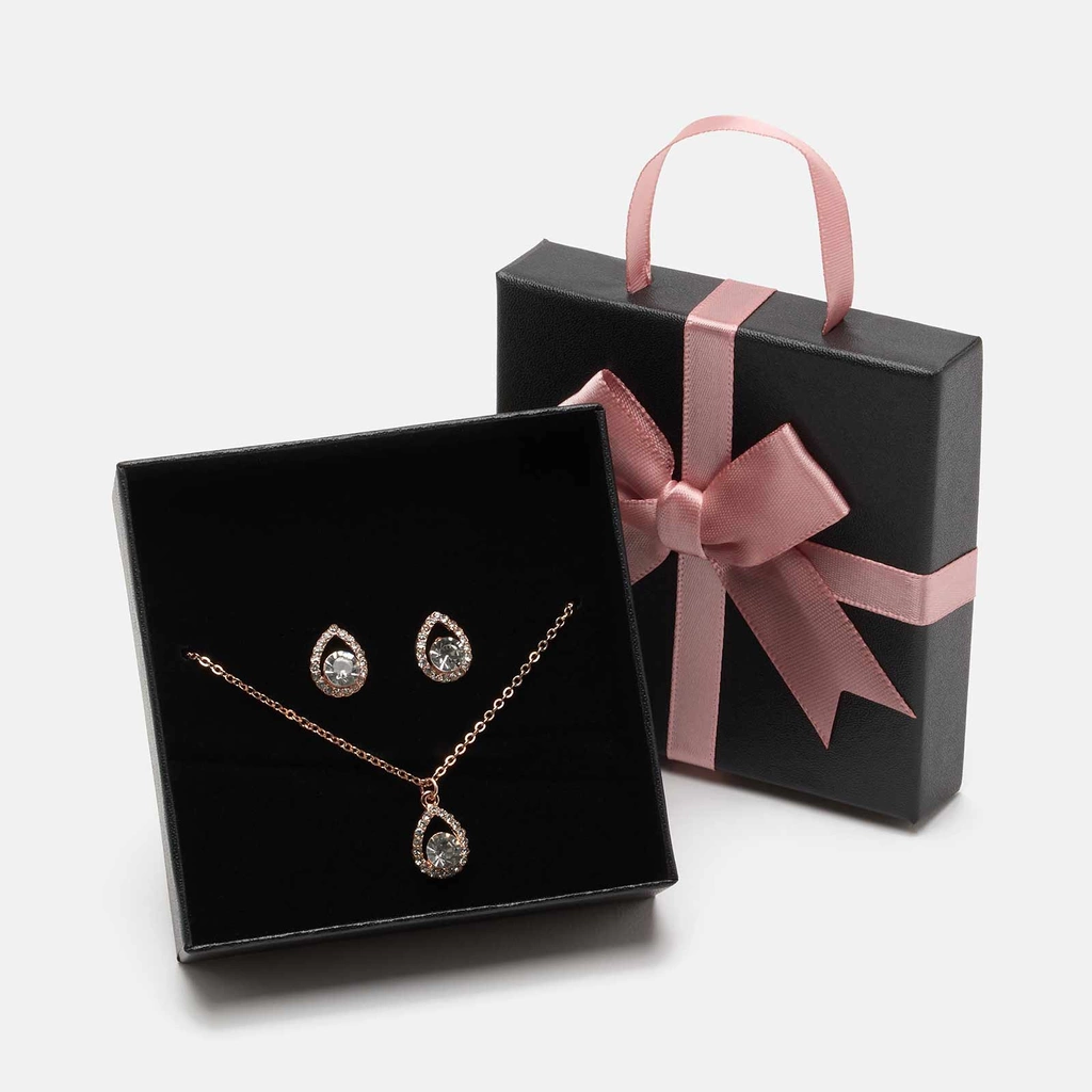 Guldfärgat smyckeset - droppar