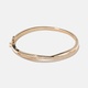 18k guldpläterat armband - bangle, 57x50mm