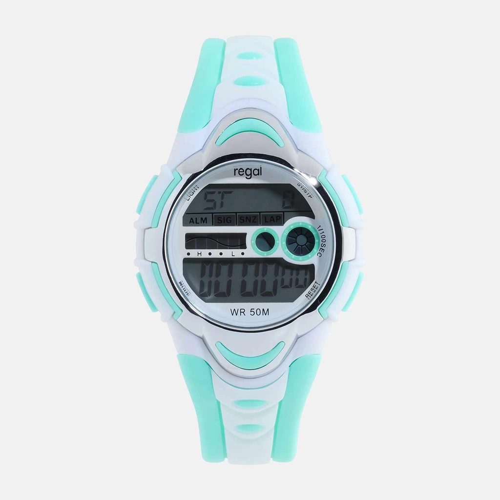 Regal Kids barnklocka - digital, turkos, 33 mm