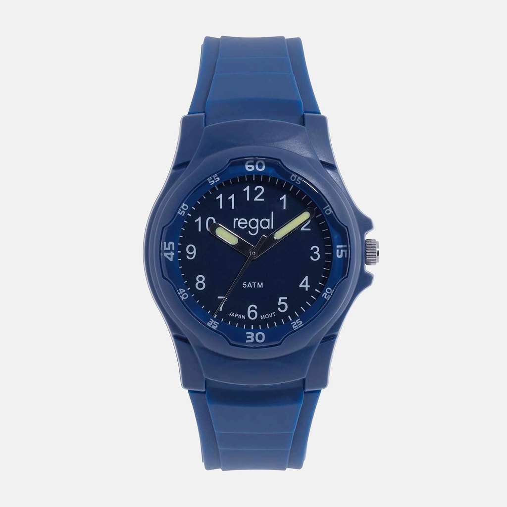 Regal Kids barnklocka - mörkblå plast, 35 mm