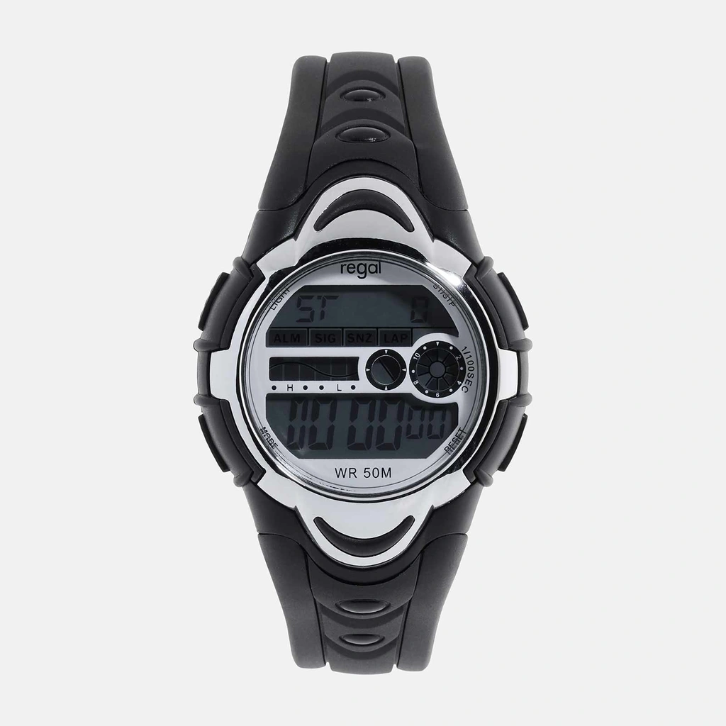 Regal Kids barnklocka - digital, svart, 33 mm