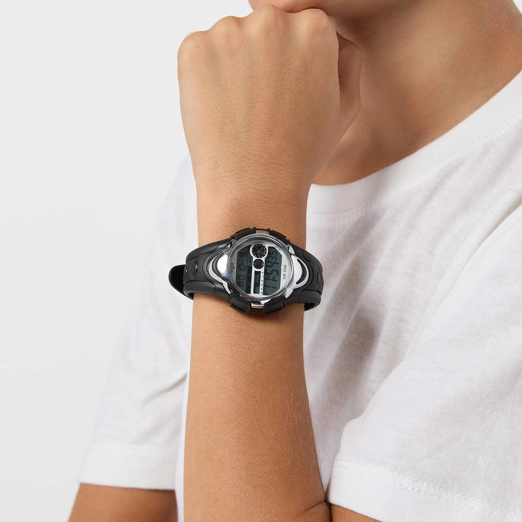 Regal Kids barnklocka - digital, svart, 33 mm