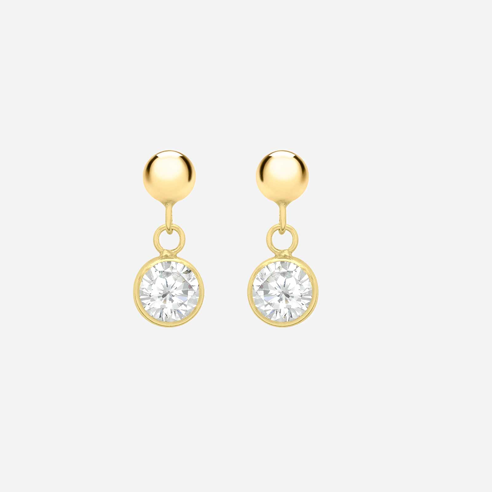 Örhängen 9k guld - 5x13 mm