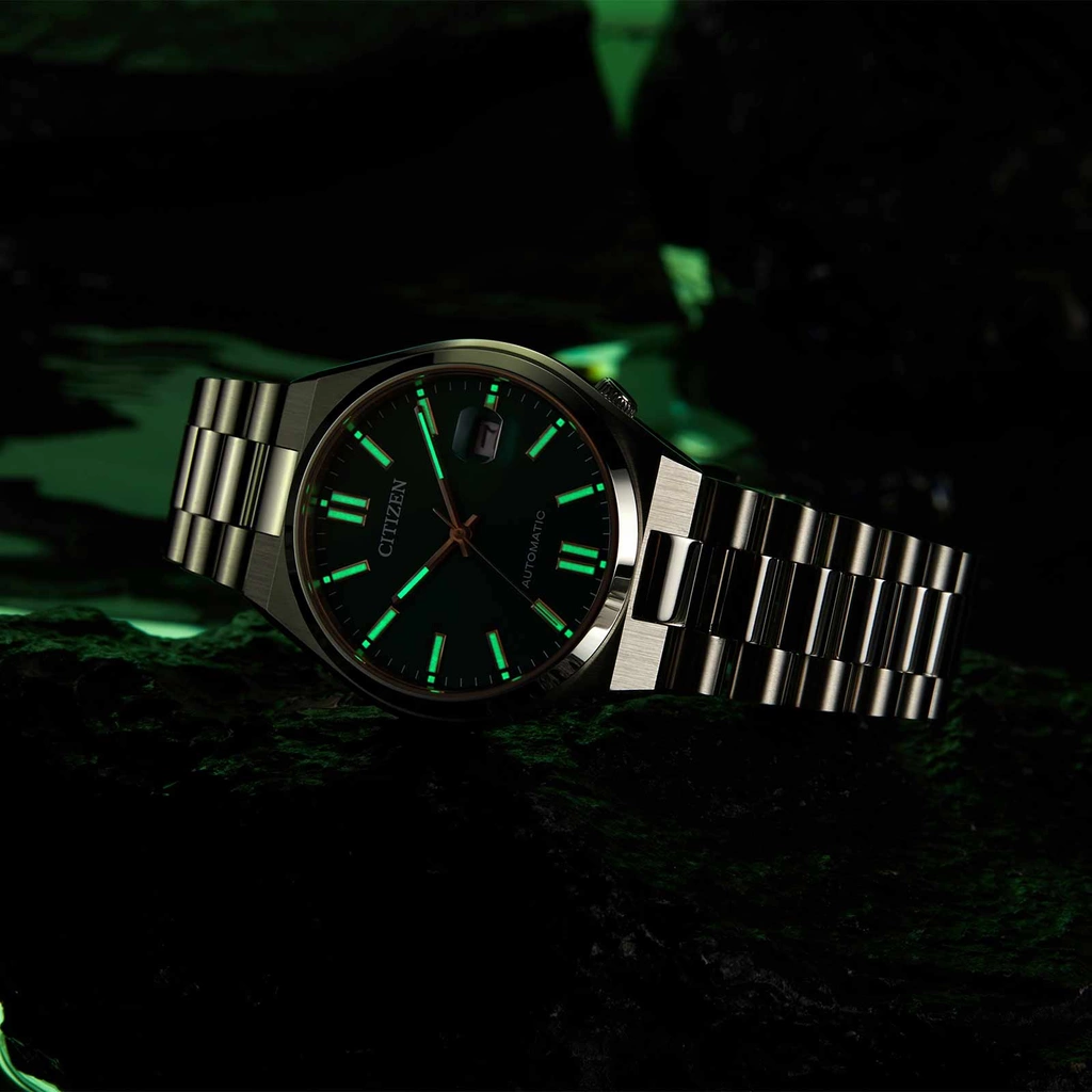 Citizen Tsuyosa automatisk herr - stål/grön NJ0150-81X