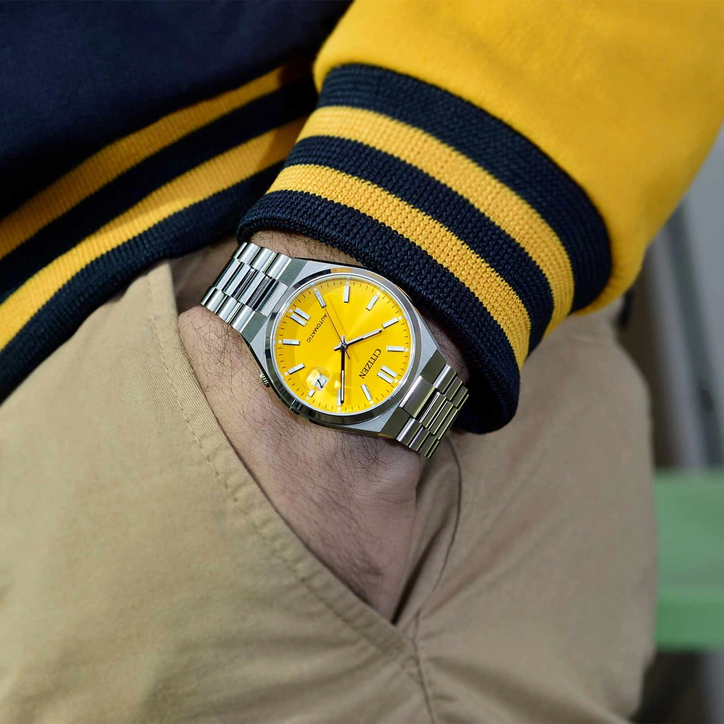 Citizen Tsuyosa automatisk herr - stål/gul NJ0150-81Z