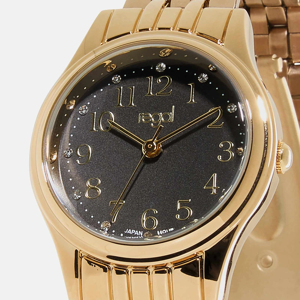 Regal damklocka - guld/svart, 28mm