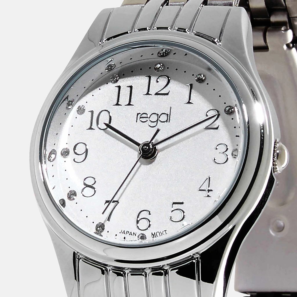 Regal damklocka - silver/vit, 28mm