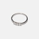 Ring i äkta silver - tre stenar, 16,5 mm