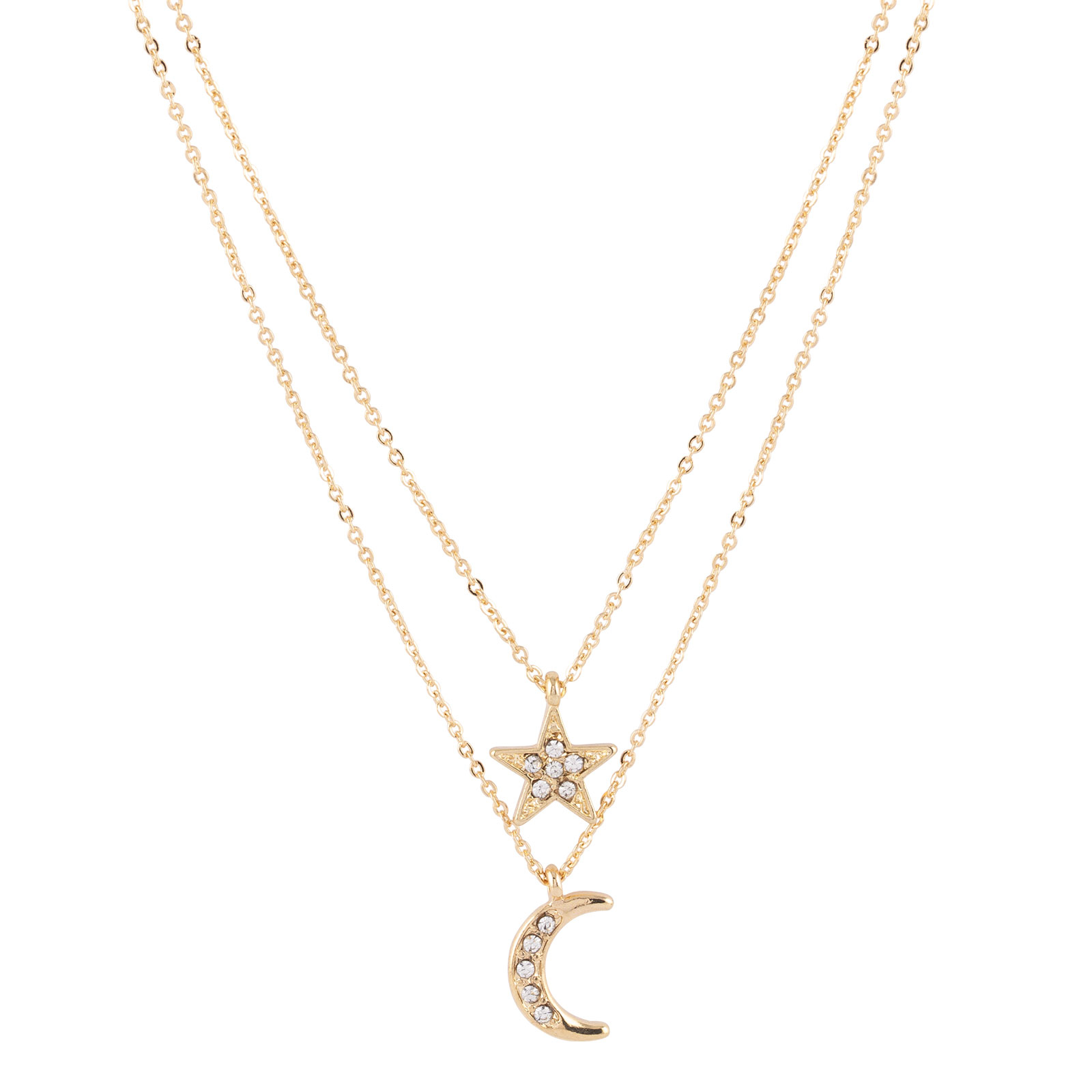 Montini Halsband måne och stjärna
