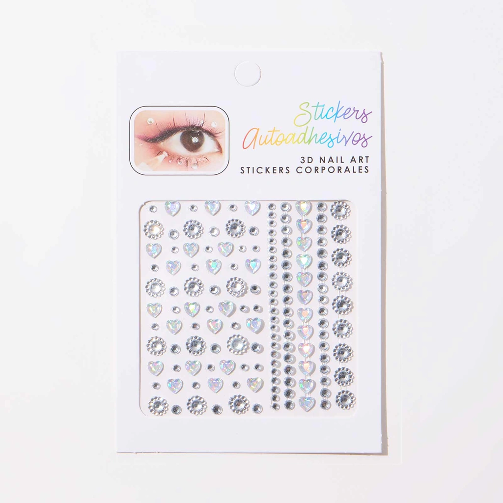 Nail and Face Jewelry - hjärtan