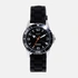 Regal barnklocka - svart/svart gummiband, 32mm