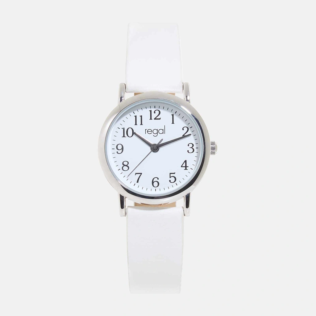 Regal barnklocka - silver/vit, 28mm