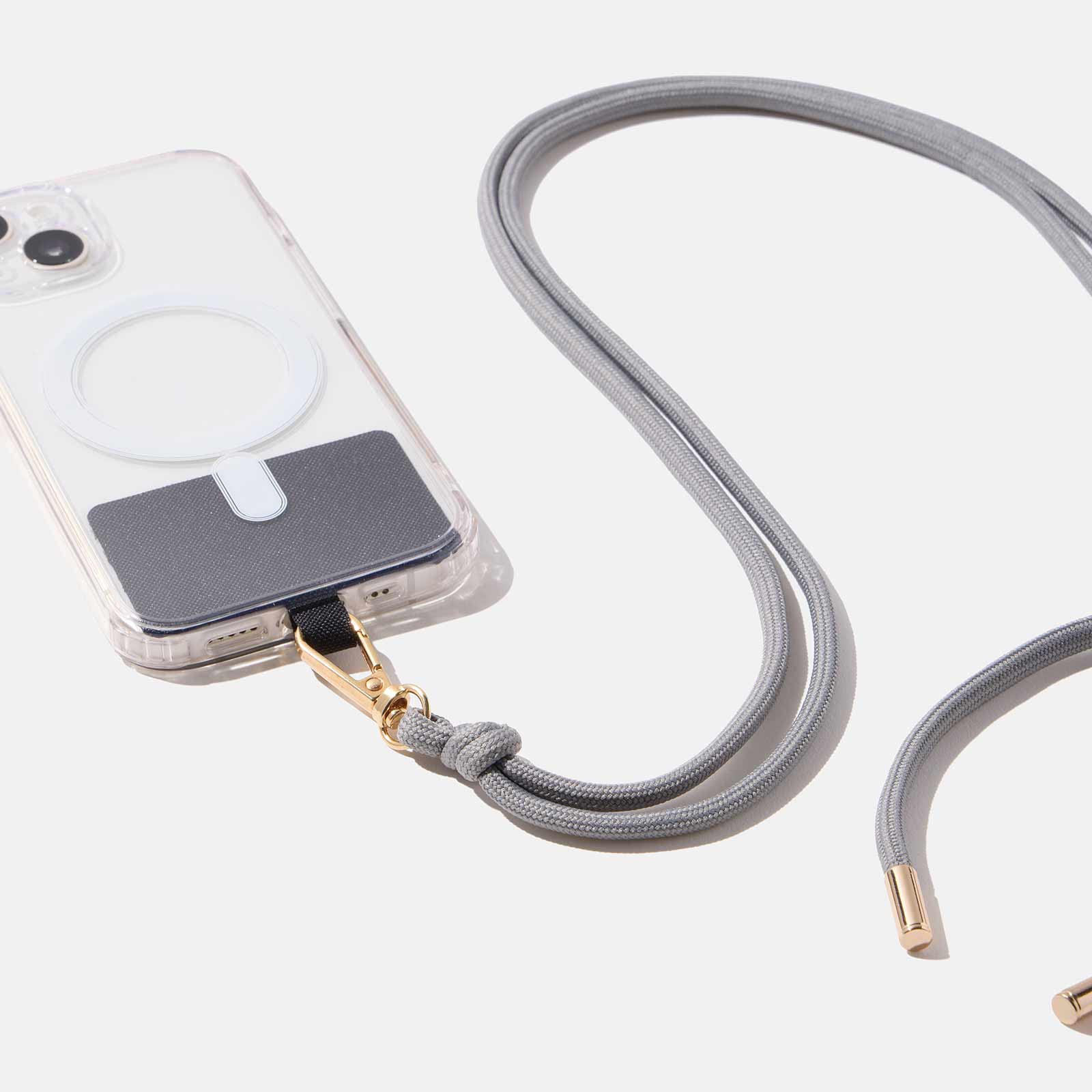 Grått mobilband - snodd