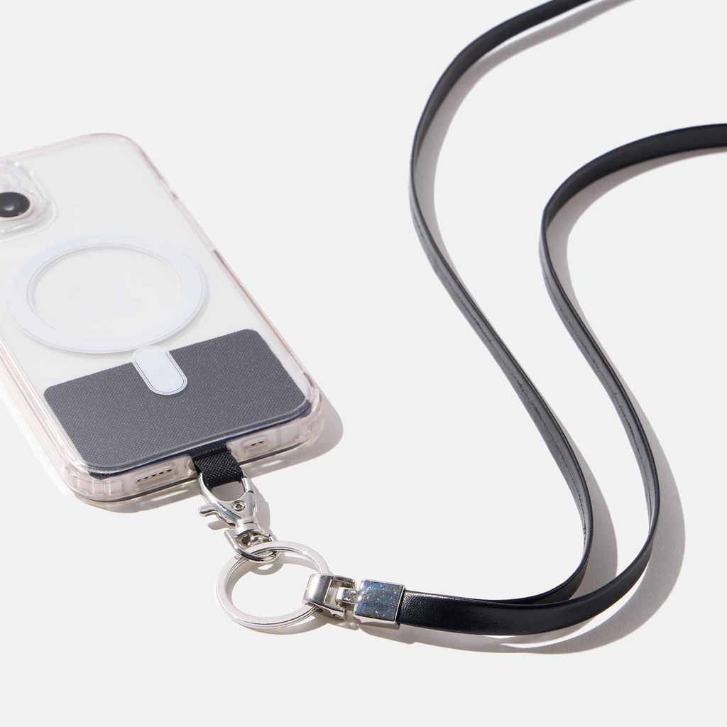 Svart mobilband i plast