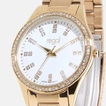 Regal klockset dam - metallband, guld/vit, 34mm