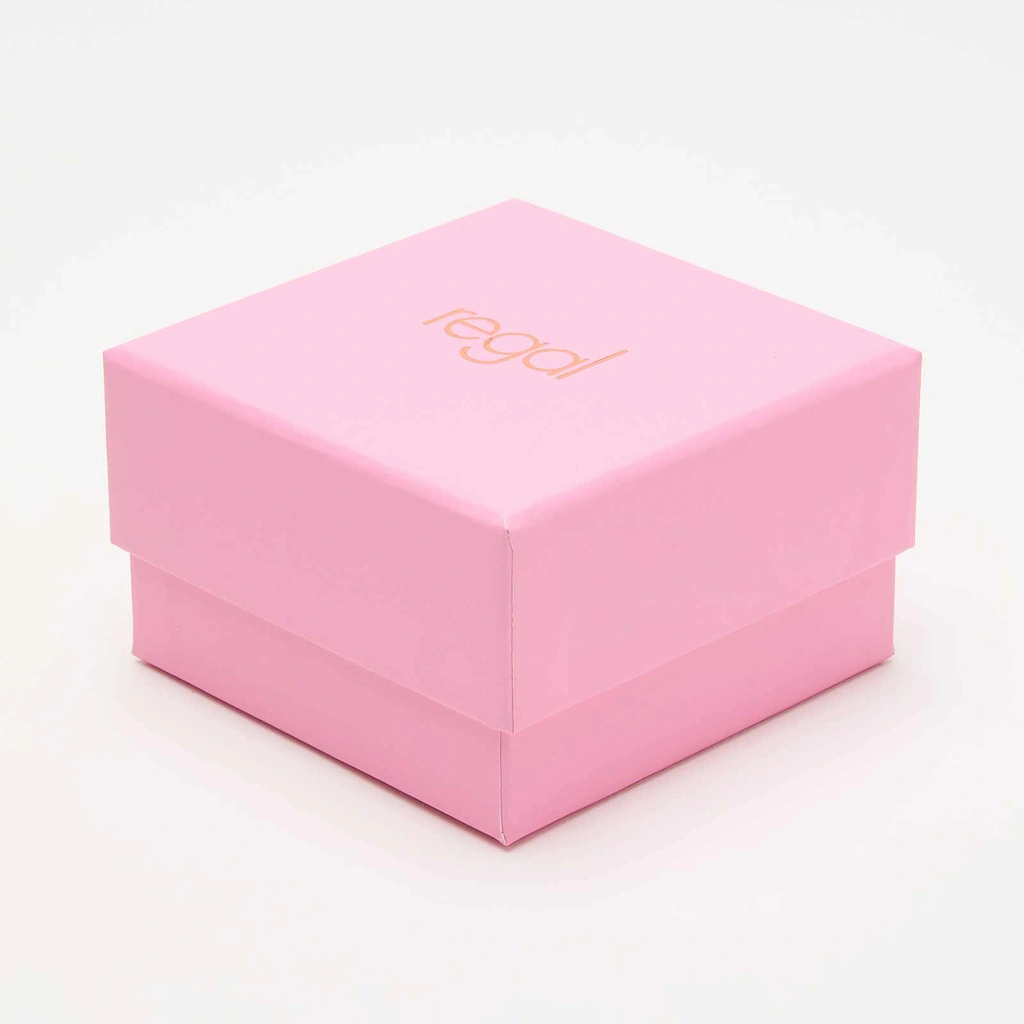 Regal klockset dam - metallband, rosegold/vit, 34mm