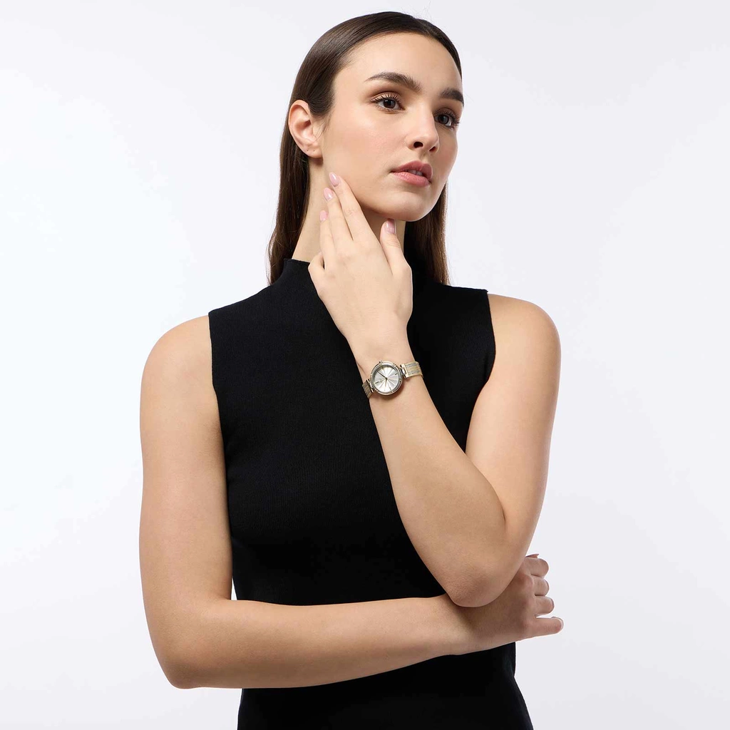 Regal damklocka - metallband bicolor, 32 mm